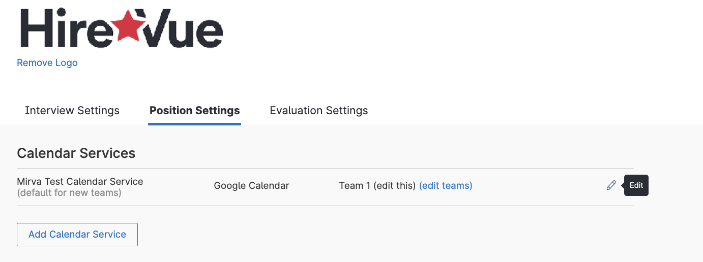 Edit Calendar Service