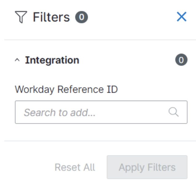 Filter Options