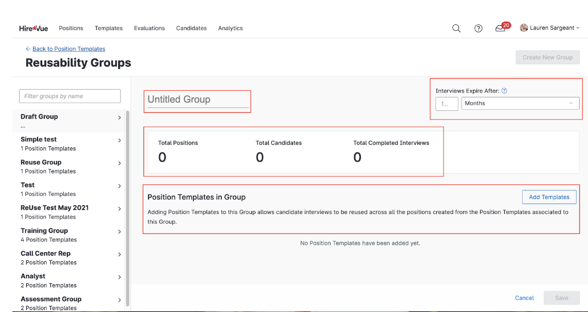Fill out group details